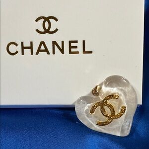 Unique Upcycled Chanel CC pendant